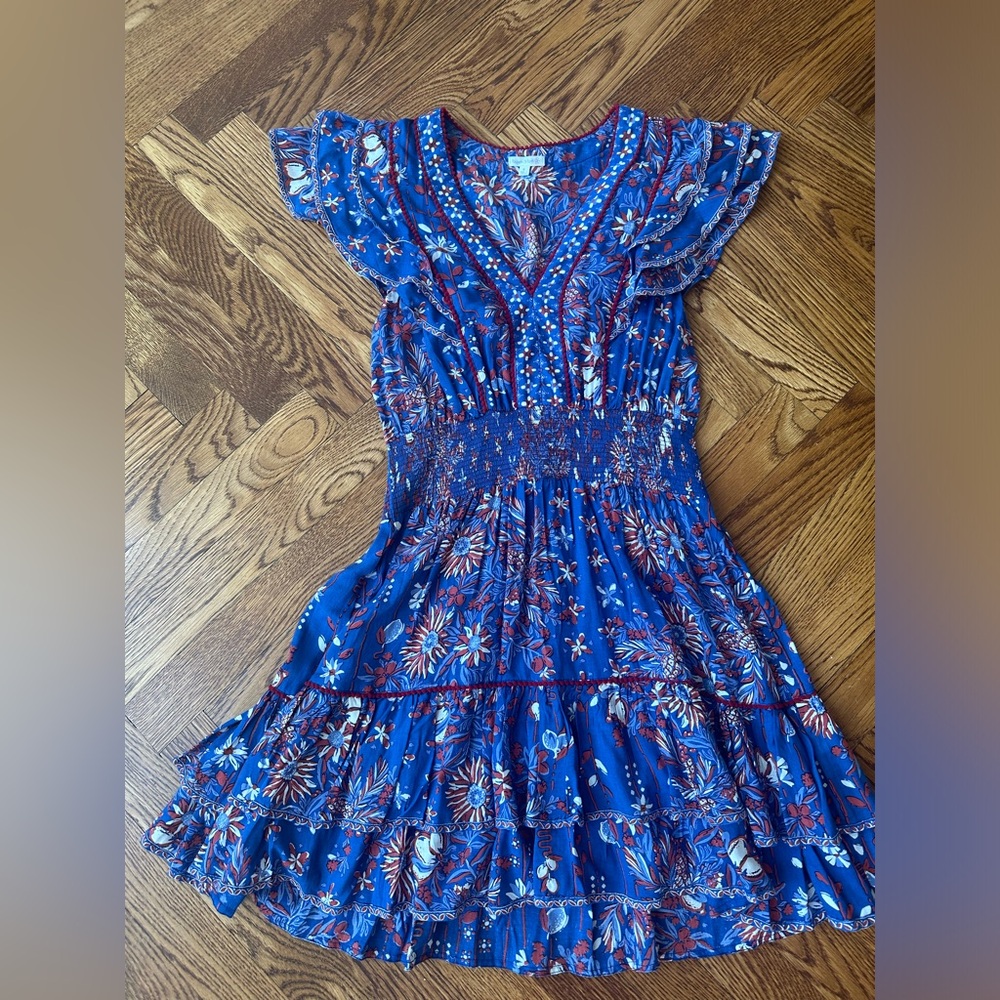 Poupette St Barts Camila Women’s Mini Dress Size 6 Blue